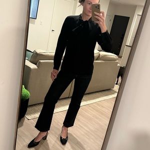 Greylin Silk Top with Bow